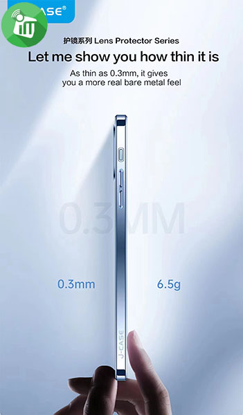 j-Case Classic Series Crystal TPU Lens Glass Protection Case iPhone 13 Pro Max