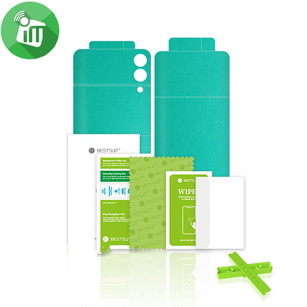 BESTSUIT 2in1 Premium Protection 360° Full Body Screen Protector for Samsung Galaxy Z Flip3 5G