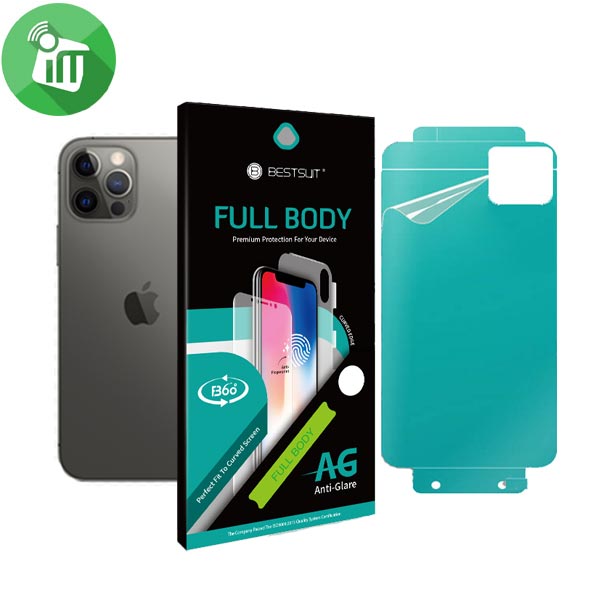 BESTSUIT Back Anti-Glare Full Body Film Protection Screen Protector for iPhone 12 Pro Max