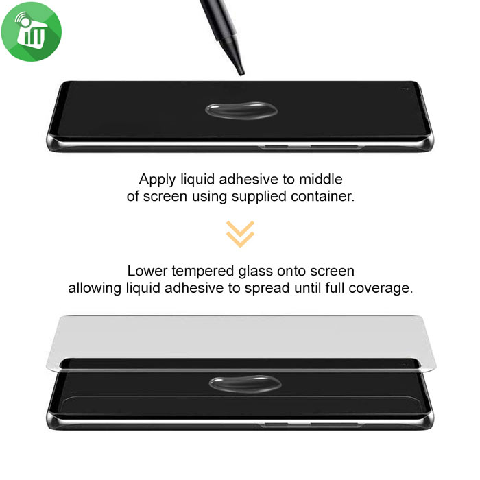 BESTSUIT UV Nano Full Glue Adhesive Tempered Full Cover Glass Screen Protector for Samsung Galaxy S22