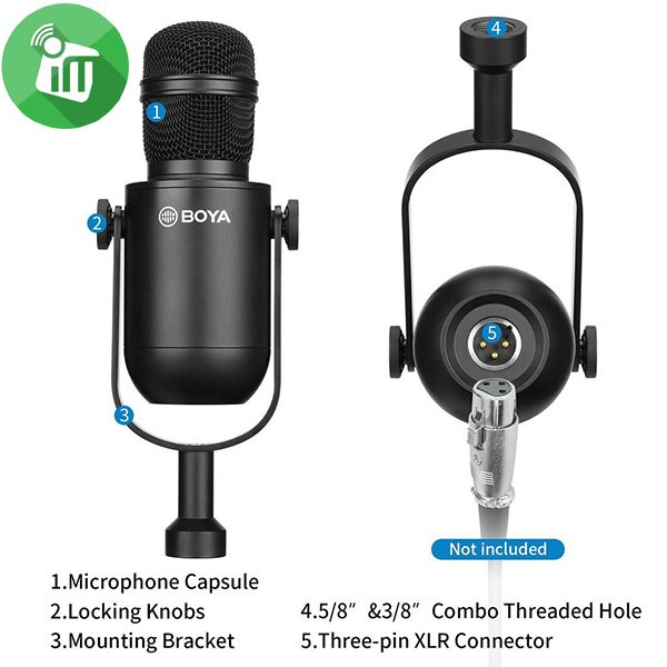 Boya BY-DM500 Dynamic Broadcasting Microphone