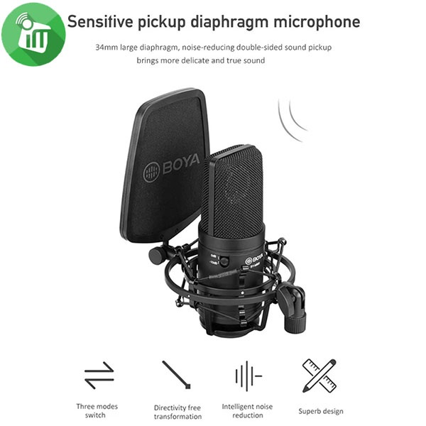 Boya BY-M800 Cardioid Condenser Microphone