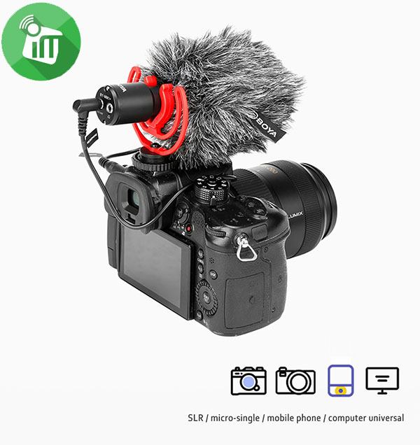 Boya BY-MM1+ Super Cardioid Condenser Shotgun Microphone