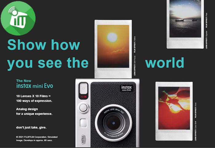 Fujifilm INSTAX Mini Evo Hybrid Instant Camera