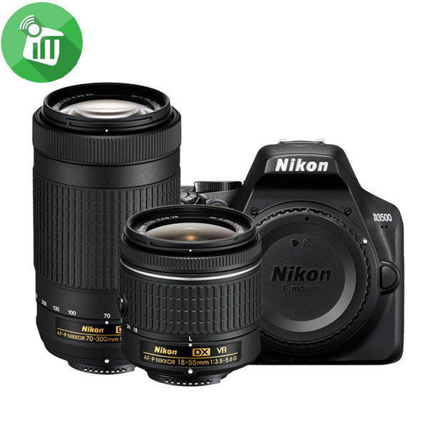 Nikon D3500 Digital Camera (Lens 18-55 AF-P VR Kit/AF-P NIKKOR 70-300mm Lens)