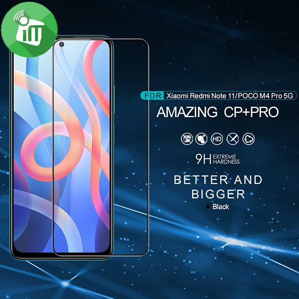 Nillkin Amazing CP+ Pro Tempered Glass Screen Protector For Xiaomi Poco M4 Pro 5G / Redmi Note 11T 5G / Redmi Note 11S 5G