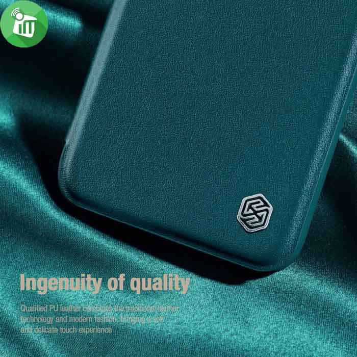 Nillkin Qin Pro Plain Leather + Cloth case for Samsung Galaxy S22 Ultra