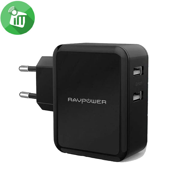 RAVPower RP-PC001 24W Dual Port USB Wall Charger