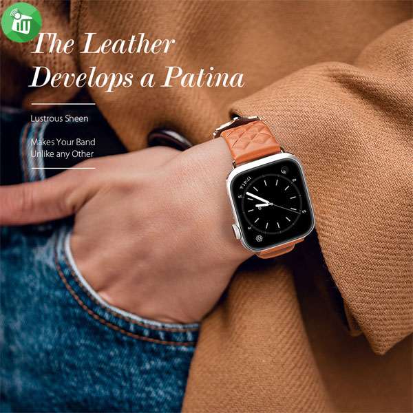 Dux Ducis Enland Version Leather Strap For iWatch (42/44/45mm)