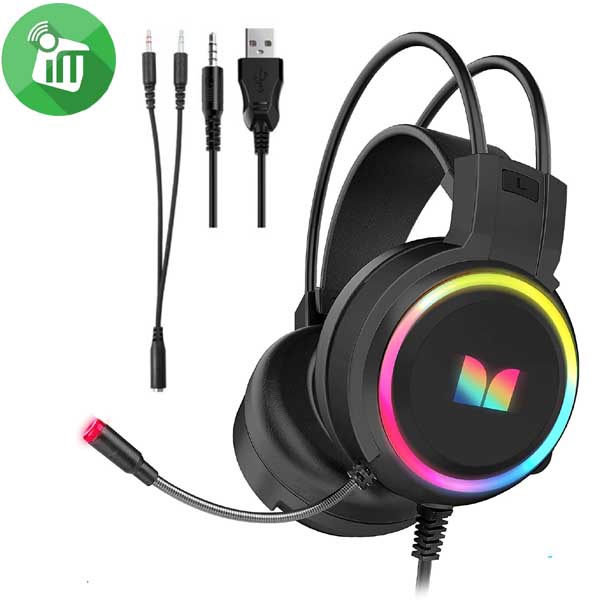 MONSTER RGB Color Wired Gaming Headset - Image 2