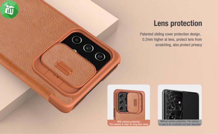 Nillkin Qin Pro Plain Leather + Cloth case for Samsung Galaxy A53 5G