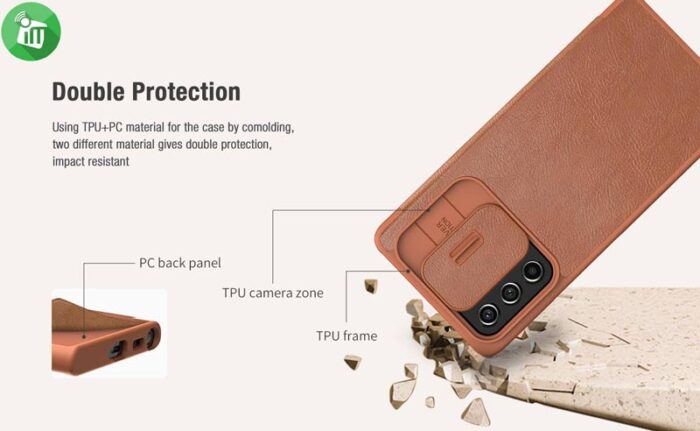 Nillkin Qin Pro Plain Leather + Cloth case for Samsung Galaxy A53 5G