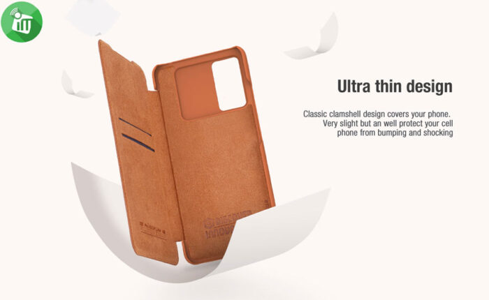 Nillkin Qin Pro Plain Leather + Cloth case for Samsung Galaxy A73 5G