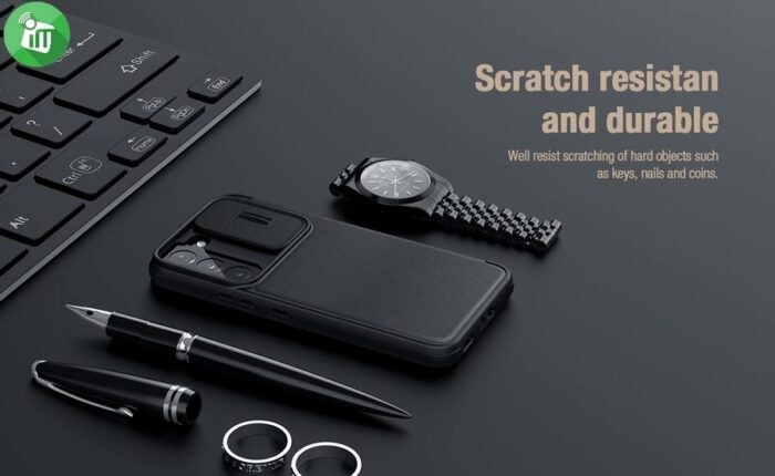 Nillkin Qin Pro Plain Leather + Cloth case for Samsung Galaxy S22