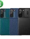Nillkin Qin Pro Plain Leather + Cloth case for Samsung Galaxy S22
