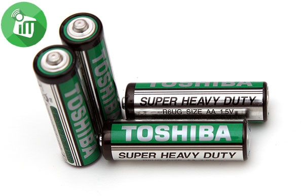 Toshiba Super Heavy Duty Carbon Zinc AAA Batteries 1.5V 2PCS