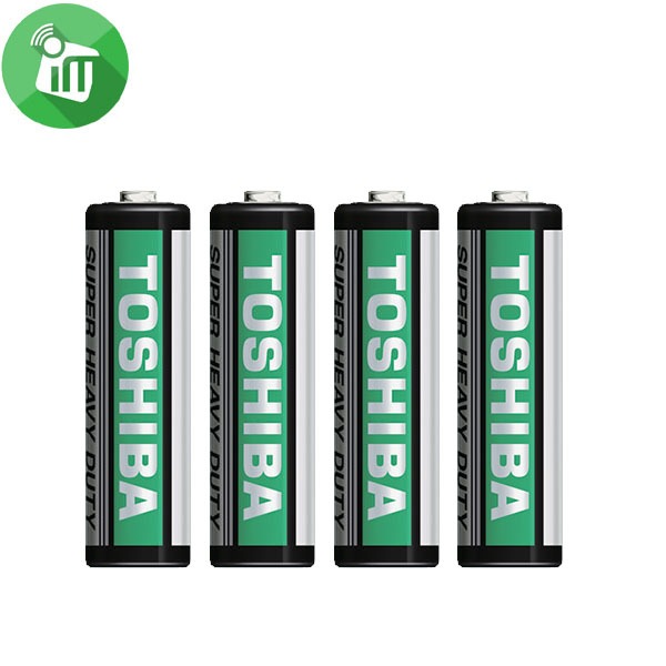 Toshiba Super Heavy Duty Carbon Zinc AAA Batteries 1.5V 4PCS