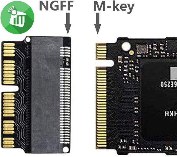 M.2 NGFF M-Key M.2 NVME Convert Card SSD for MacBook ProAir (2013-2017)