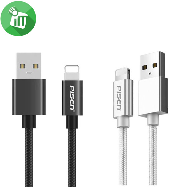 Pisen AL19 Lightning Alluminum Alloy Braided Data Charging Cable II (1000mm)