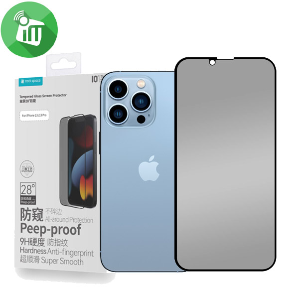 Rock Space Full Coverage 28° Privacy Tempered Glass Screen Protector for iPhone 13 Pro Max