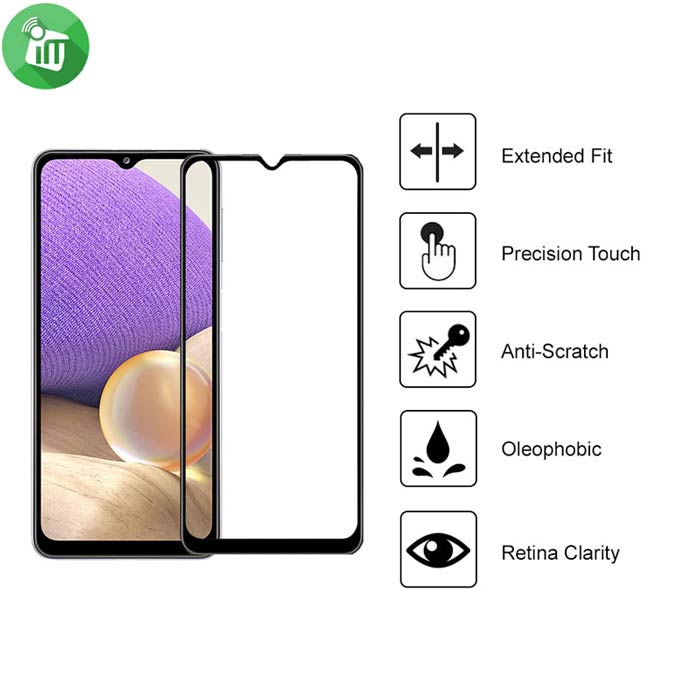 Vmax Screen protector 2.5D Full Glue Full cover Tempered Glass For Samsung Galaxy A32