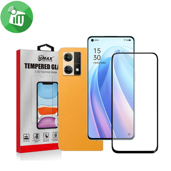 vmax screen protector 2.5d full glue full cover tempered glass For Oppo Reno 7
