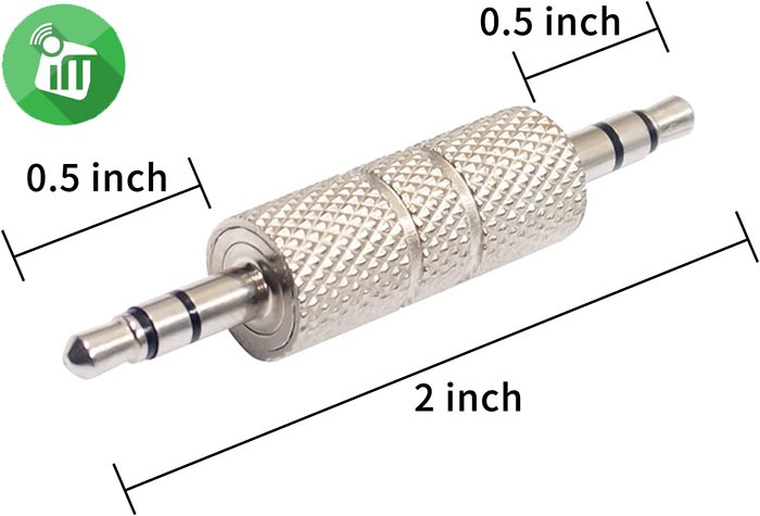 Adapter Audio Stereo jack 3.5mm Male to 3.5mm Male