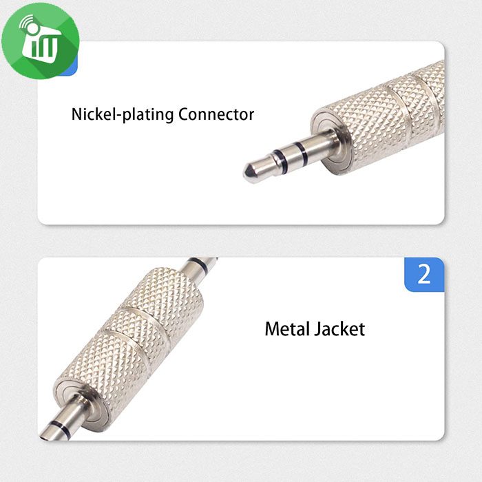 Adapter Audio Stereo jack 3.5mm Male to 3.5mm Male