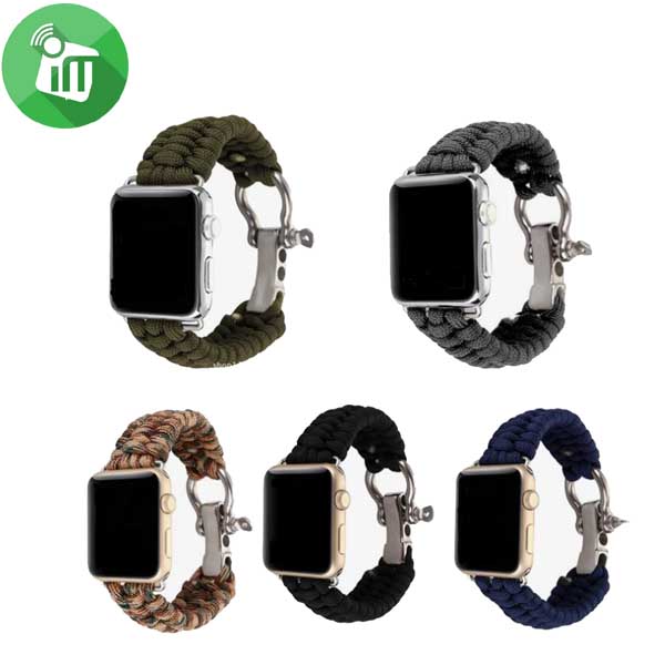 Braided Nylon Rope Bracelet Strap Band For iWatch (38/40/41/42mm)