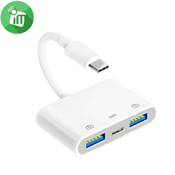 COTEetCI 33018 USB-C 3 in 1 OTG Adapter
