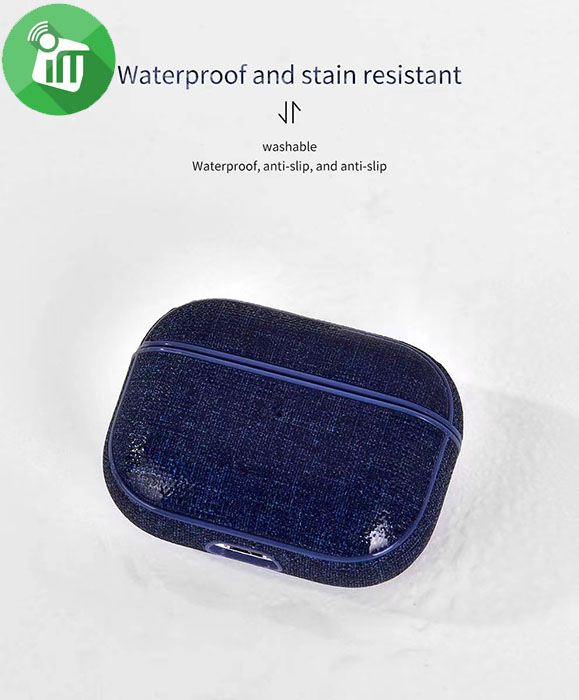 COTEetCI AP32 Oxford Case With Hook For AirPods Pro