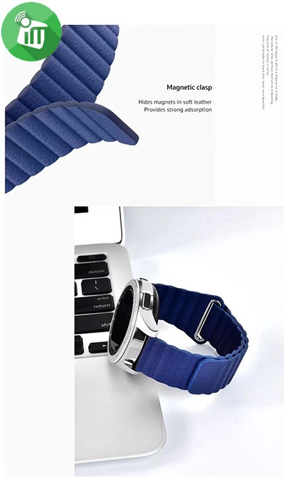 COTEetCI W46 Magnet Leather Watch Band (20mm)