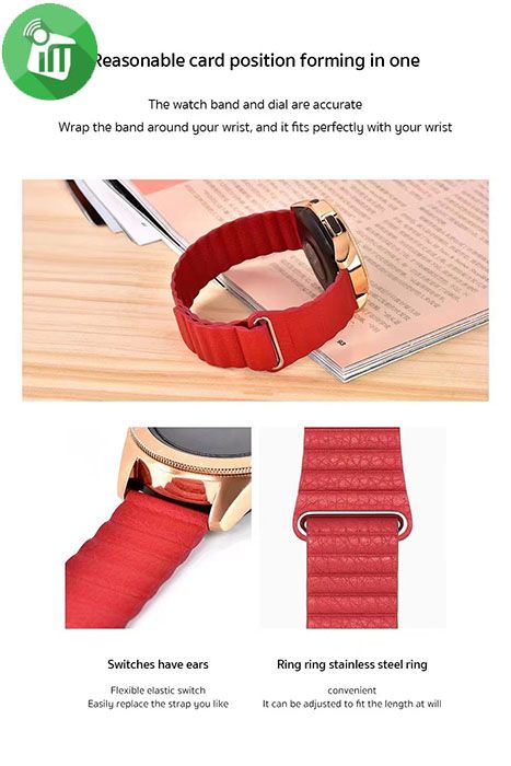 COTEetCI W46 Magnet Leather Watch Band (20mm)