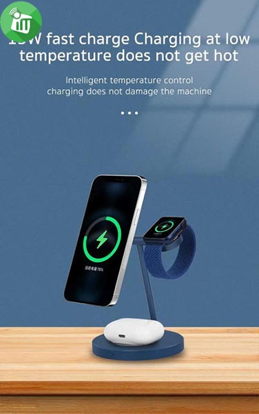 COTEetCI WS-31 3 in 1 MagSafe Wireless Charger Stand