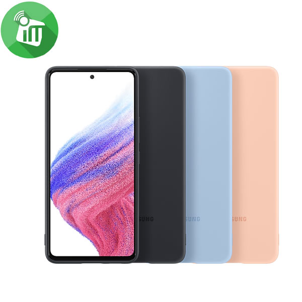 Soft silicone cover with a matte and smooth design. Slim and grippy cover. Protection of the frame and the back from scratches and bumps. A53 5G Silicone Cover