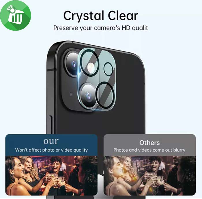 VMAX 3D Camera Lens Glass Screen Protector For Back Camera iPhone 14