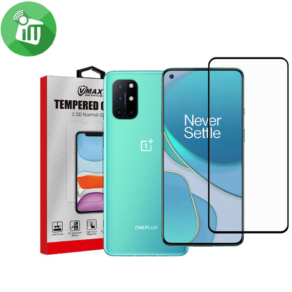 Vmax Screen Protector 2.5D Full Glue Full cover Tempered Glass For Oneplus 8T