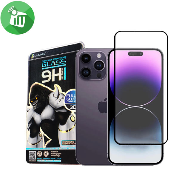 X.One 3D Curved Gorilla Series Tempered Glass For iPhone 14 Pro Max