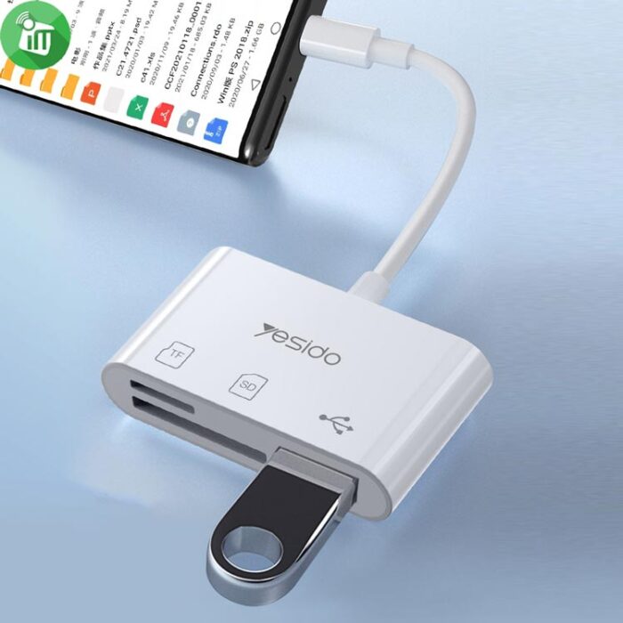 Yesido GS16 USB-C 3 in 1 OTG Card Reader