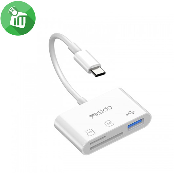 Yesido GS16 USB-C 3 in 1 OTG Card Reader