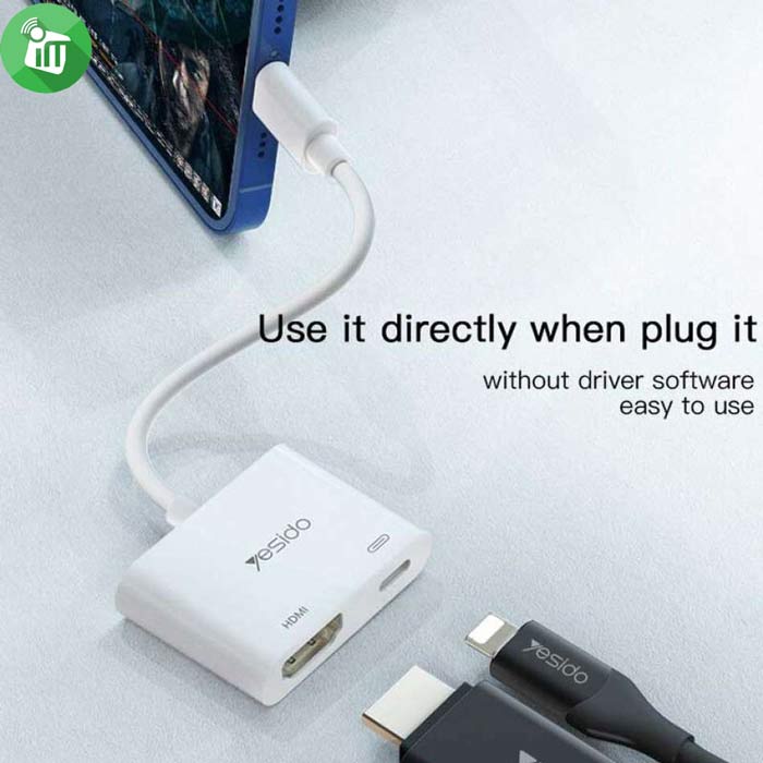Yesido HM06 Lightning to HDMI Audio Video Adapter