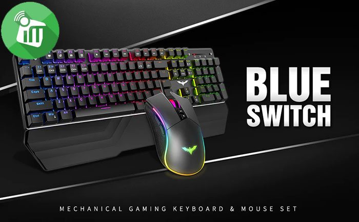 Havit KB389L Wired RGB LED Gaming Mechanical Keyboard Combo