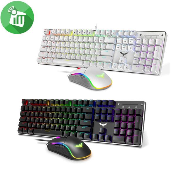 Havit KB393L Wired RGB LED Gaming Mechanical Keyboard Combo