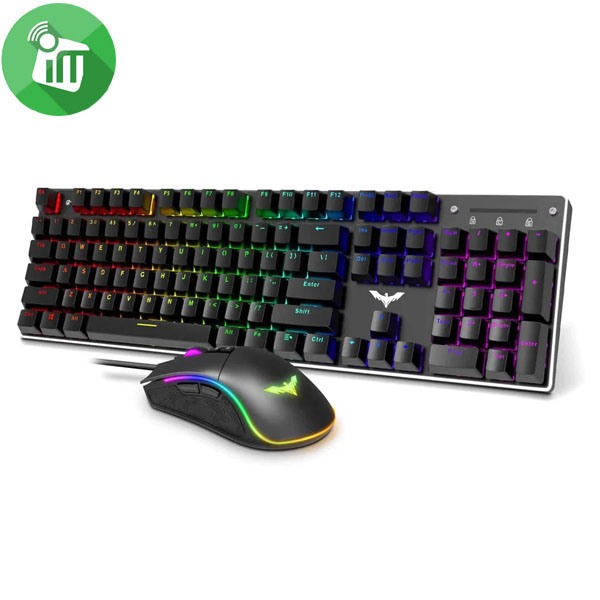 Havit KB393L Wired RGB LED Gaming Mechanical Keyboard Combo - Image 2