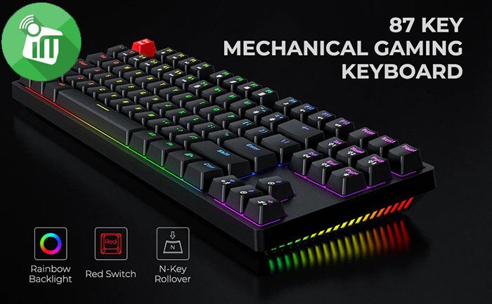 Havit KB489L Wired RGB LED Gaming TKL Mechanical Keyboard
