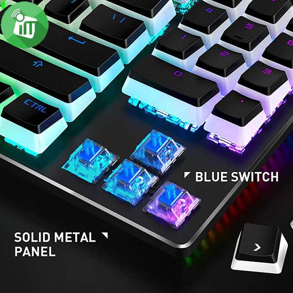 Havit KB851L Wired RGB LED Gaming TKL Mechanical Keyboard PCMAC