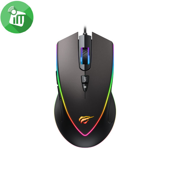 Havit MS1017 Gaming Wired Mouse RGB 6400DPI