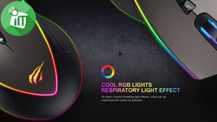 Havit MS1017 Gaming Wired Mouse RGB 6400DPI