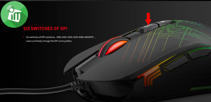 Havit MS1019 Gaming Wired Mouse RGB 4800DPI