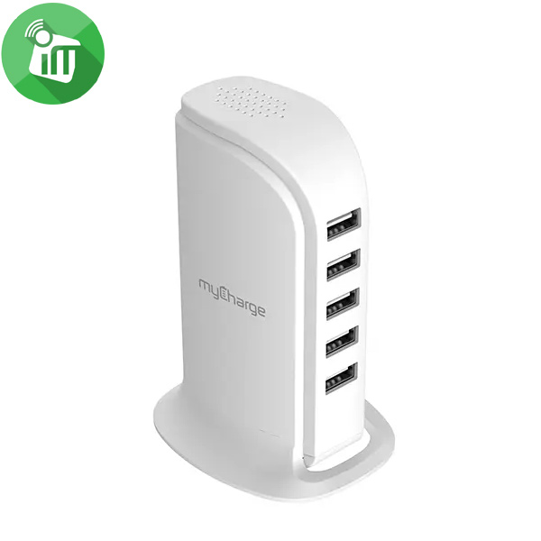 MyCharge Power-Hub 5-Port 5A USB Charging Station Tower